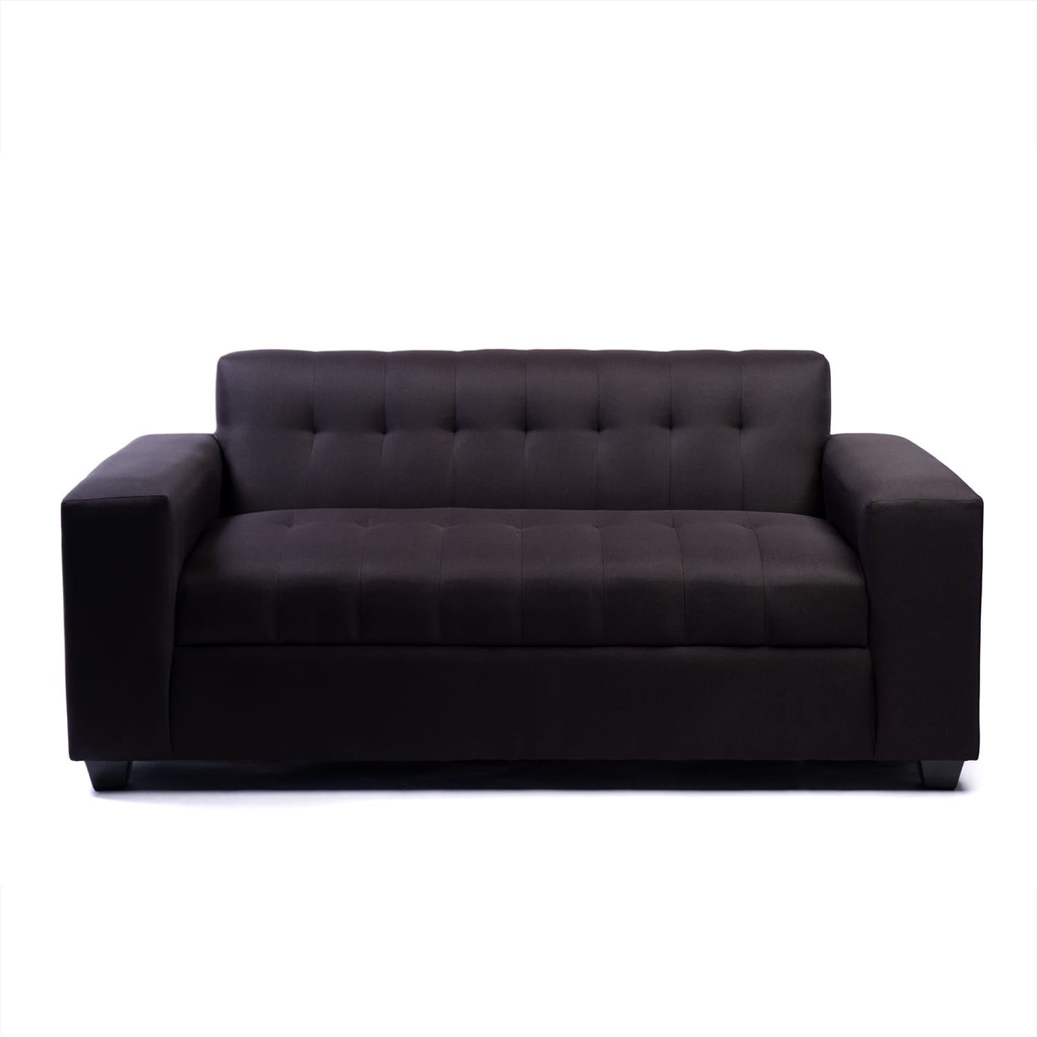 Sofa Tres Cuerpos Lino Negro