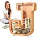 thumbnail image 1 of Piggy Bank UBeeSize, letra de madera para niños y niñas de 26 años con el alfabeto, 1 of 7