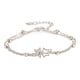 thumbnail image 1 of Pulsera de mariposa de doble capa para mujer, pulsera ajustable, un regalo de joyería encantador y encantador., 1 of 7