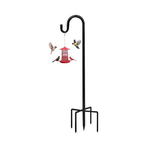 Poste para Comedero de Aves Akeydeco 122 cm Base de 5 Puntas