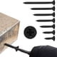 thumbnail image 5 of Tornillos ranurados, tornillos antiguos para madera, tornillos cortos de acero pulido negro, tornillos para madera, tornillos de montaje para el hogar | Paquete de 210 piezas de ferretería, 5 of 8