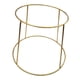 thumbnail image 4 of Rejilla De Alambre Para Bandeja De Pizza Y Mariscos, Soporte Para Servir Comida, Para Pizza, Hogar, Cafetería, Color Dorado, De 17 A 23 Cm, 4 of 5