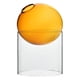 thumbnail image 4 of Arte Claro Redondo Vidrio Jarrón Tabletop Terrarium Container Bud Pot Decoración De La Casa Orange Tall, 4 of 5