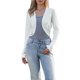 thumbnail image 1 of INSPIRE CHIC Suéteres de Cárdigan Recortados de Manga Larga para Mujeres Bolero Abierto para Vestidos S Blanco, 1 of 6