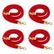 thumbnail image 5 of 4x Cuerdas de poste de terciopelo de 150 cm/59 pulgadas Cuerdas de poste ligeras, resistentes y gruesas Cuerda de barrera de cola de poste para líneas Rojo, 5 of 5