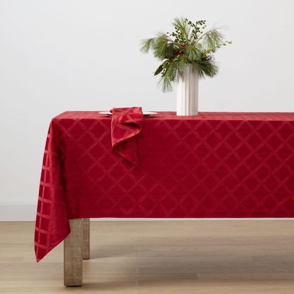 Mantel Lenox Laurel Leaf Rojo 178 cm x 310 cm