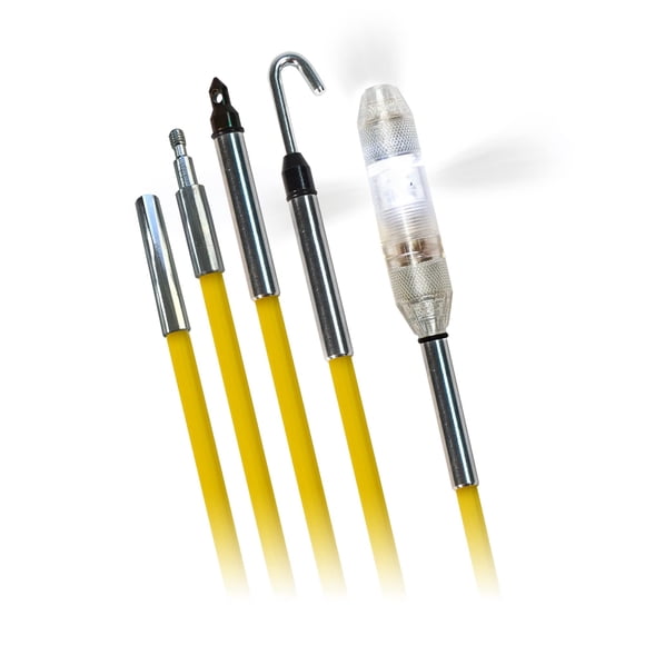 Caña de Pescar Jameson 4,5 m Amarilla Mid‑Flex con Punta LED