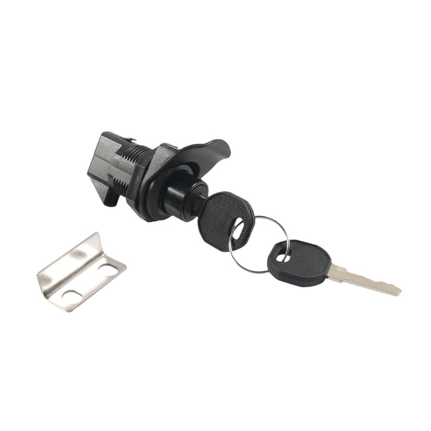 Cerradura de botón pulsador, cerradura de presión para cerrar, pestillo de reemplazo multiusos para guantera, para carrito de golf, automóvil, marino