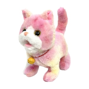 Bothyi - Juguete Eléctrico De Peluche Para Gato Que Camina Como Recuerdo De Fiesta, Para La Hora De Dormir, Para Amigos, Vacaciones, Color Rosa