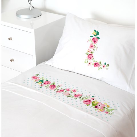 Tuyo Print - Juego De Sábanas Transición Letras Vintage L