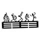 thumbnail image 1 of Estante De Exhibición Para Colgar Medallas De Montaje En Pared, Negro, Para Salón, Gimnasio Con 3 Filas Estilo B, 1 of 5