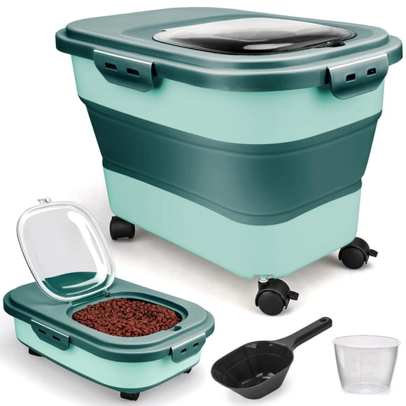 Contenedor para Alimento de Perro Viretec 18L Plegable con Ruedas