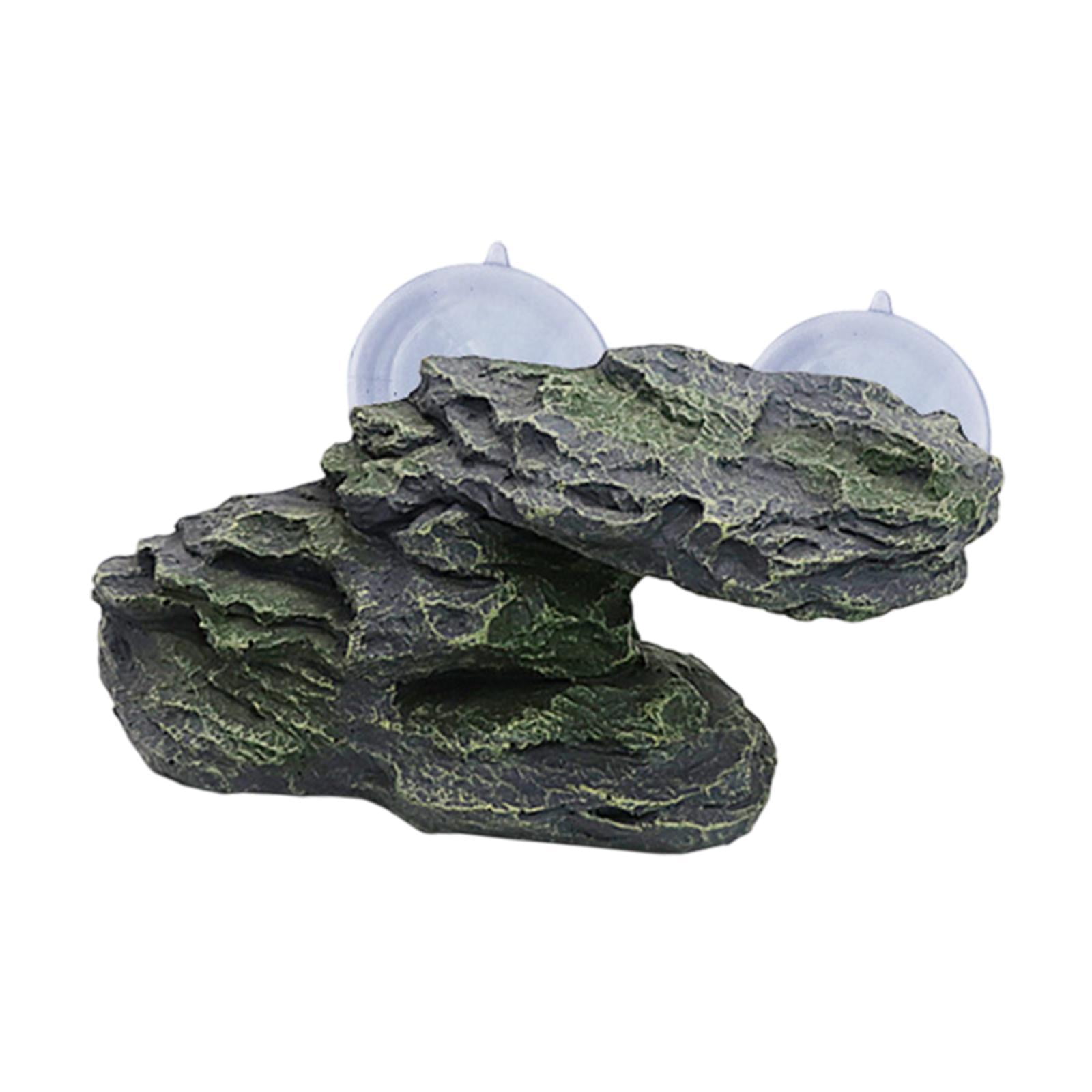 Adorno De Resina Para Acuario Con Forma De Tortuga Trepadora, Para Tritones, Tortugas Y Ranas, De Color Verde