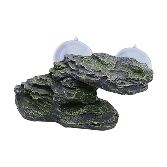 Adorno De Resina Para Acuario Con Forma De Tortuga Trepadora, Para Tritones, Tortugas Y Ranas, De Color Verde
