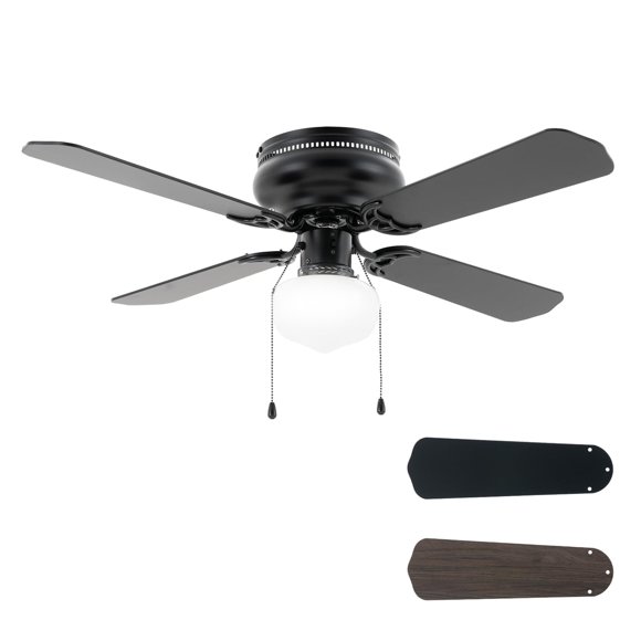 Ventilador de techo Vagizm 107 cm con cadena de tracción y luz