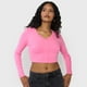 thumbnail image 3 of Polera Mujer Manga Larga Broches Color Rosado Corona, 3 of 5