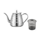 thumbnail image 3 of Tetera de acero inoxidable para té, tetera de 1,5 l para estufa, para acampar, interior, exterior, estufas eléctricas de cerámica, Cocina de Inducción Plata, 3 of 5