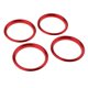 thumbnail image 2 of 4PCS AC Air Vent Outlet Cover Sticker Ring Para Audi A3 S3 2013-2016 Red, 2 of 4