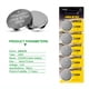 thumbnail image 2 of Batería JNKXIXI CR2450 de iones de litio, 600 mAh, 3 V (paquete de 50), 2 of 8
