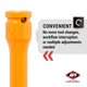 thumbnail image 4 of Extensión limitadora de torque AFF 1/2 Drive 160 ft/lbs naranja, 4 of 9