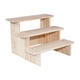 thumbnail image 1 of Soporte elevador de exhibición de madera, estante elevador de exhibición de joyería, soporte de exhibición de madera rectangular para dulces, postres, , 3 capas 20cm, 1 of 5