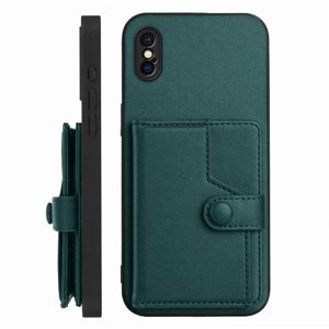 Foxdock Funda Para Iphone Xs Con Bloqueo Rfid - Diseño Elegante Con Cierre De Botón