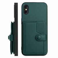 Foxdock Funda Para Iphone Xs Con Bloqueo Rfid - Diseño Elegante Con Cierre De Botón
