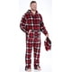 thumbnail image 3 of Pijama de una pieza con capucha y pies de polar para hombre, 3 of 5