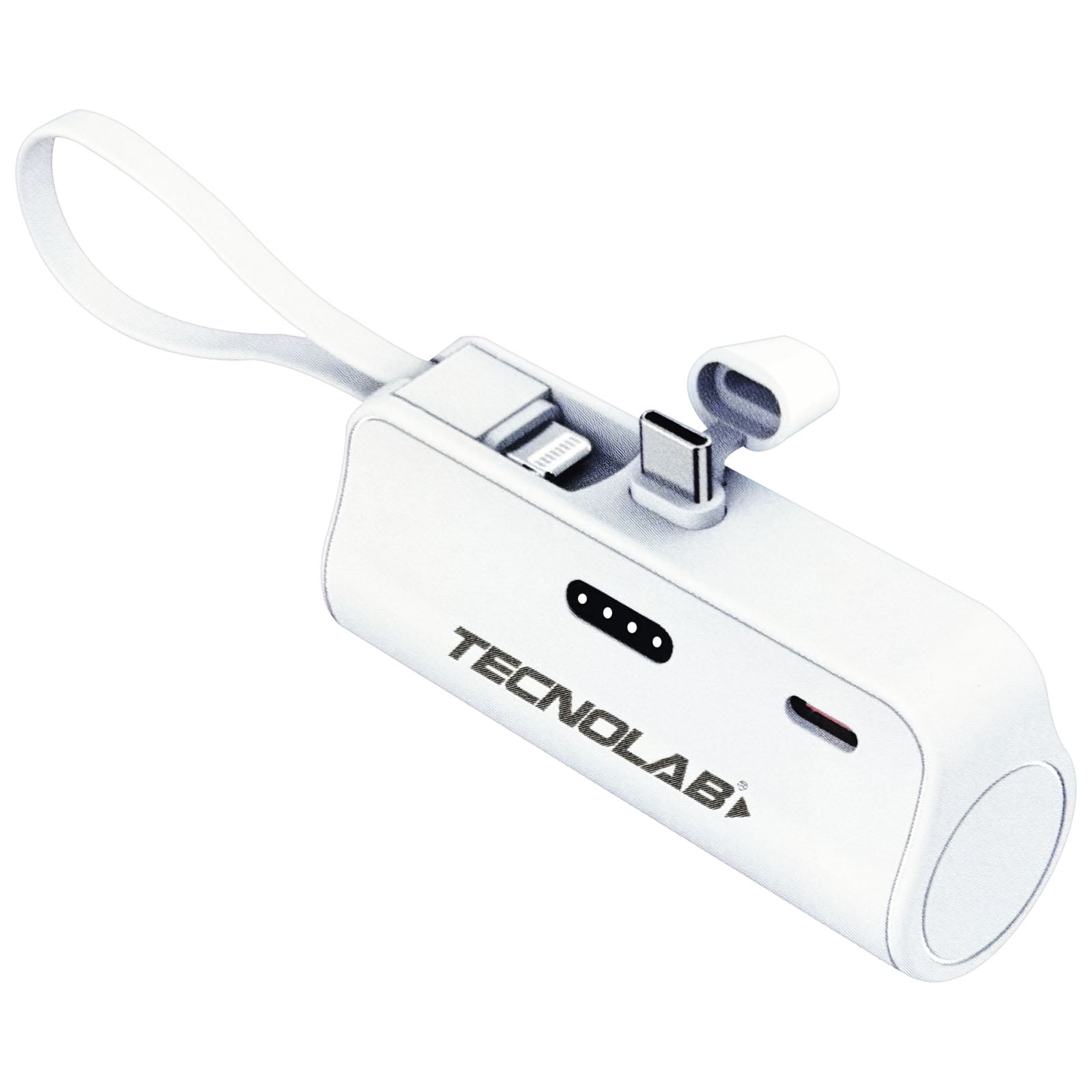Tecnolab - Bateria Externa Powerbank Carga Rapida 10000mah L778w Blanco