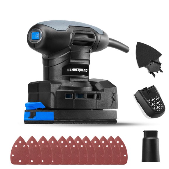 Detail Sander Hammerhead HADS014 1,4 A con 12 hojas de lija
