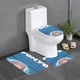 thumbnail image 1 of Ponyo en el Acantilado Juego de 3 alfombras de baño de coral fleece: tapete de baño + alfombra de inodoro en forma de U + funda de tapa de inodoro en forma de O, 1 of 6