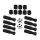 thumbnail image 5 of Mangos De Futbolín, Mini Juego De Fútbol De Mesa, Prácticos Tapones Octogonales Negros, 5 of 5