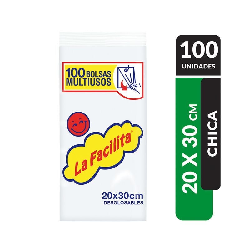 La Facilita - Bolsa Multiuso Grande 20X30 Cm