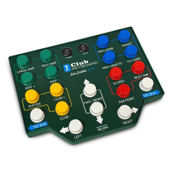 Controlador de Golf Club Keyboard Inalámbrico de 20 Botones GS Pro
