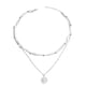 thumbnail image 1 of Collar Choker Triple con Moneda de Sol, 1 of 2