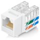 thumbnail image 1 of Jack Keystone RJ45 Cat6 Everest Media Solutions, blanco, paquete de 100, 1 of 7