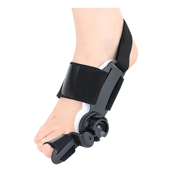 Corrector de Juanete con Férula Ajustable FeetiFix para Día y Noche – Talla M, Negro