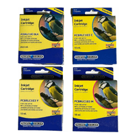 Pacific Color - Pack Cartuchos De Tinta Alternativos Para Brother Lc103 Bk C M Y