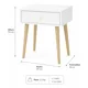thumbnail image 3 of Velador Minimalista Moderno Con Cajón Home Design 55x40x30, 3 of 8