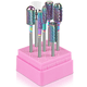 thumbnail image 2 of Juego de brocas para uñas DC-7 de carburo de tungsteno, diamante, cerámica, acrílico, 7 unidades, para quitar uñas acrílicas, esmalte de gel, extensiones de uñas, manicura y pedicura., 2 of 8