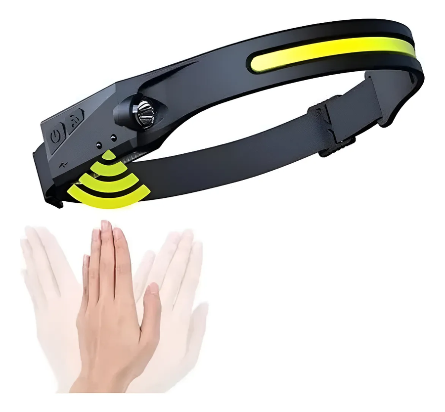 Genérico - Linterna Led Cintillo Con Sensor Montado En La Cabeza Led