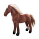 thumbnail image 3 of Muñeco de peluche de caballo suave para niños, Animal relleno, decoración de habitación abrazable, muñeco de juguete de peluche, muñeco caballo de pie Estilo A, 3 of 5