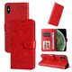 thumbnail image 1 of Funda tipo cartera FOXDOCK para iPhone Xs Max , diseño girasol en relieve, cuero PU, cierre magnético, soporte y tarjetero, 1 of 5