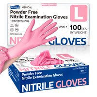 Guantes De Nitrilo Para Exámenes Supmedic Medical, 3,5 Mm, Sin Polvo, 100 Unidades