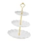 thumbnail image 5 of Soporte Para Tartas De 3 Niveles, Bandeja Para Servir Cosméticos, Restaurante, Cupcakes, Plato De Exhibición Blanco, 5 of 5