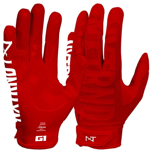 Guantes de fútbol americano NXT NXTRND G1 Pro Rojo X-Large