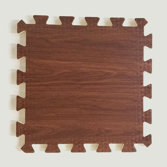 Set Goma Eva Estilo Madera 9 Un Chocolate