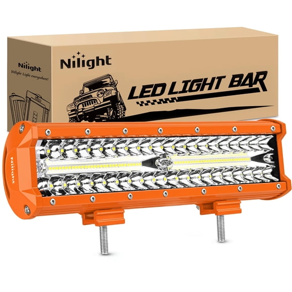 Barra de luz LED Nilight 30 cm 300 W combo de haz amplio y puntual