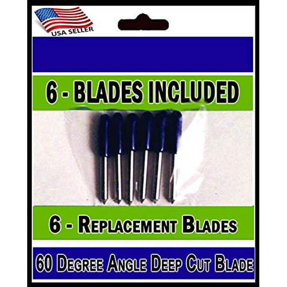 Cuchillas de corte profundo Craft Blades Bridge Cutters, paquete de 6, 60°