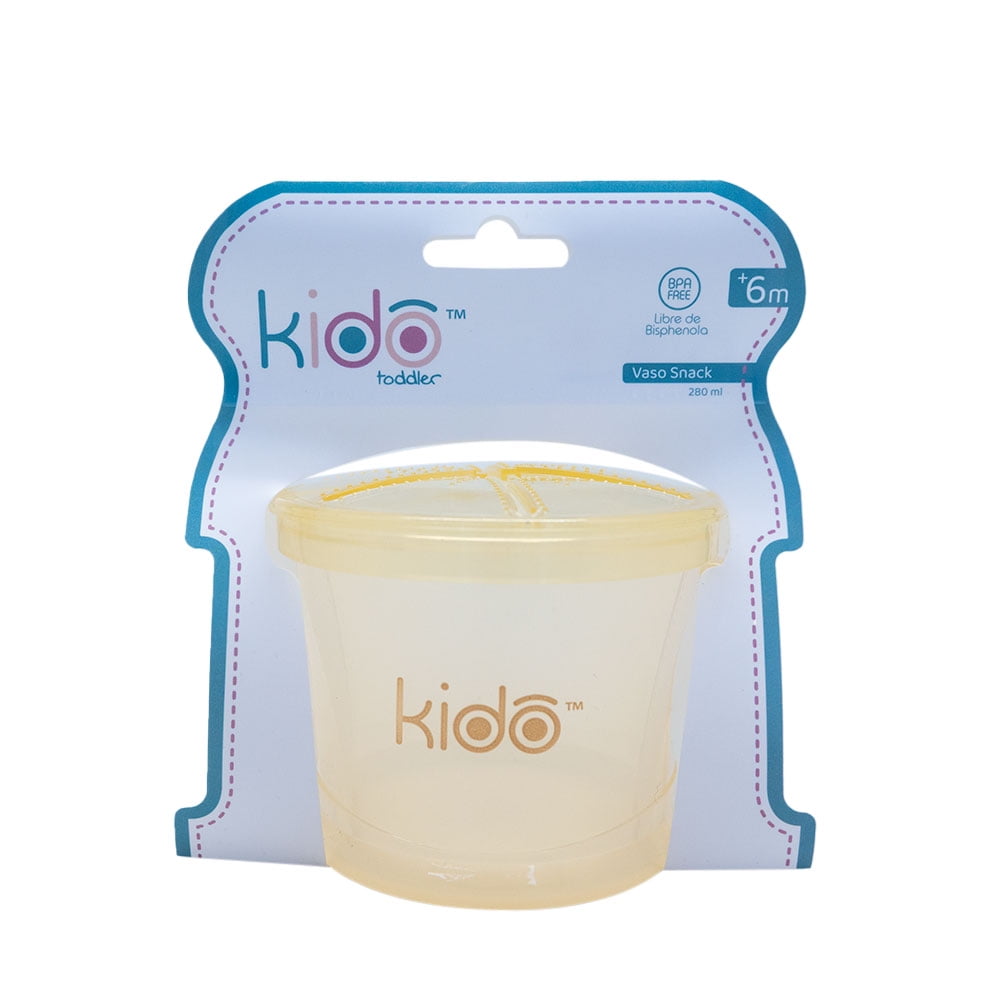 Vaso Snack 280ml Amarillo Claro Kido